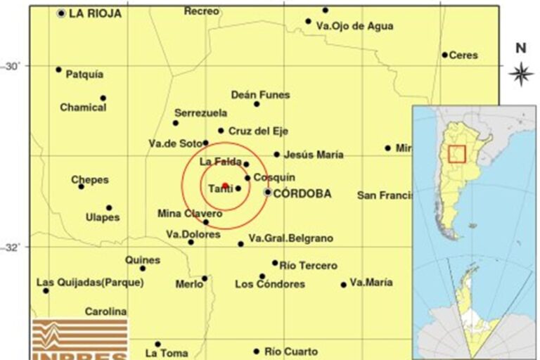 Sismo en Córdoba