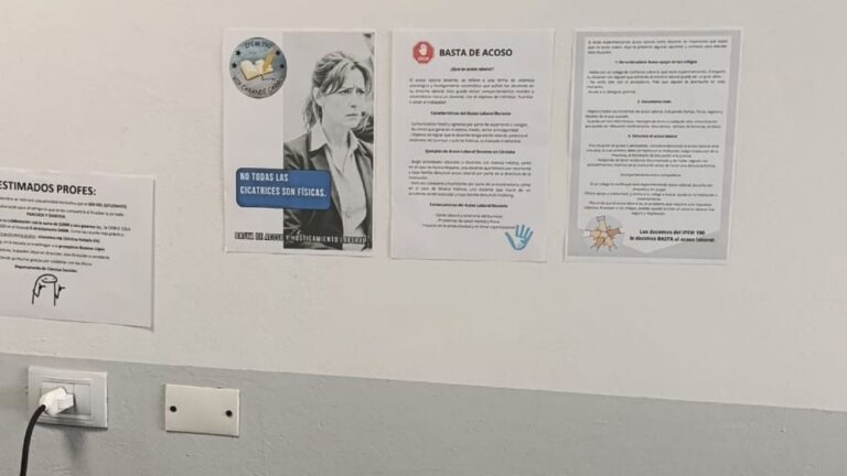 Carlos Paz: El IPEM 190 apareció empapelado con graves denuncias