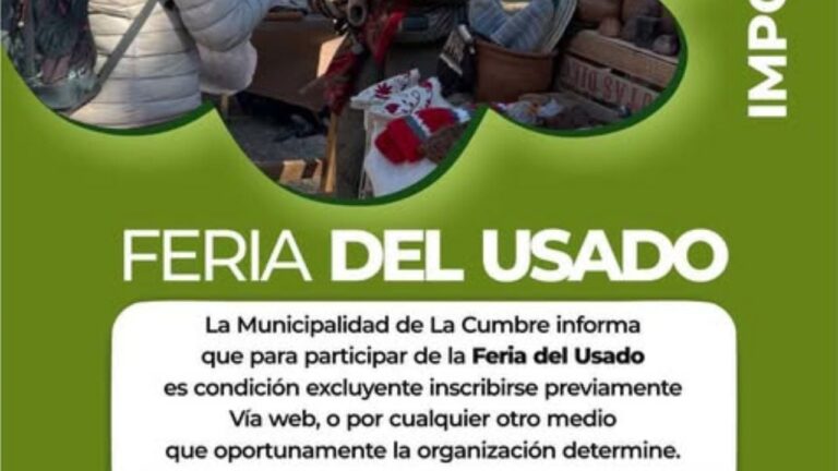 La Cumbre se prepara para una nueva edición de la Feria del Usado