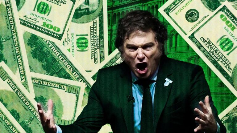 Pánico en la Casa Rosada: se dispara el dólar, se derrumban acciones y afirman que Milei «está a los gritos»