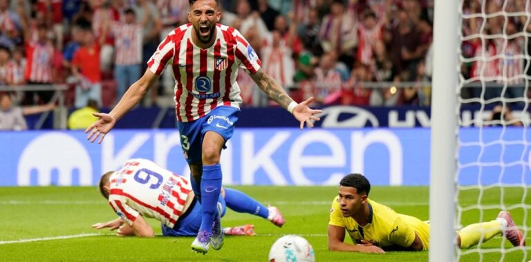 Nico González debutó con gol y le dio la primera victoria al Atlético en LaLiga