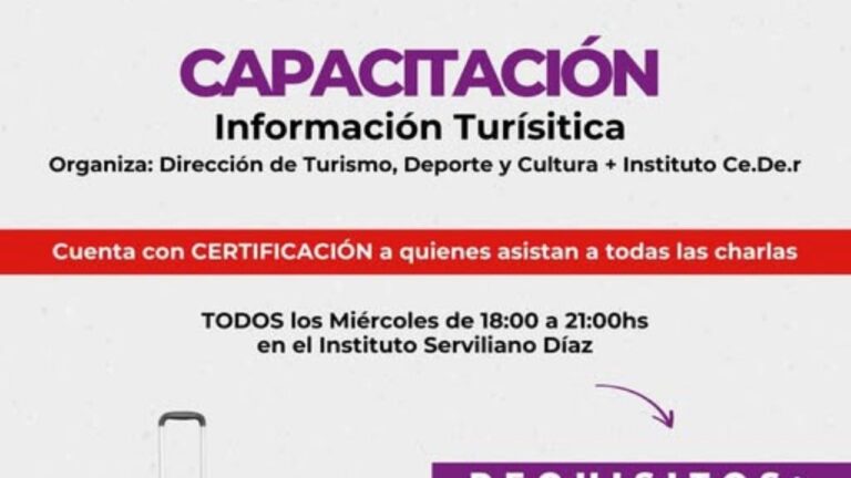 Nueva Capacitación en Información Turística en Bialet Massé