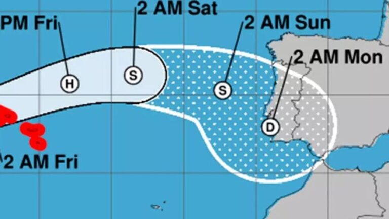 Aemet lo confirma: llega una «borrasca profunda» a Andalucía convertida a partir del huracán Gabrielle
