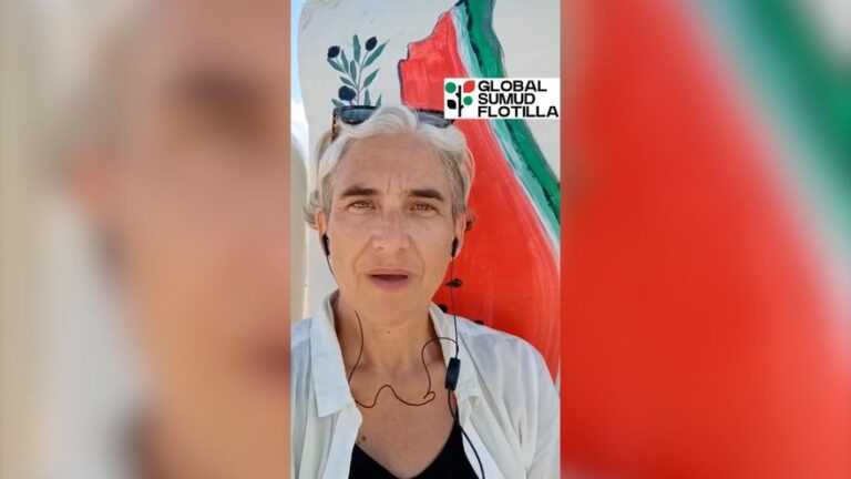 Ada Colau, tras ser interceptada la Flotilla en Gaza: «Israel nos ha detenido ilegalmente»