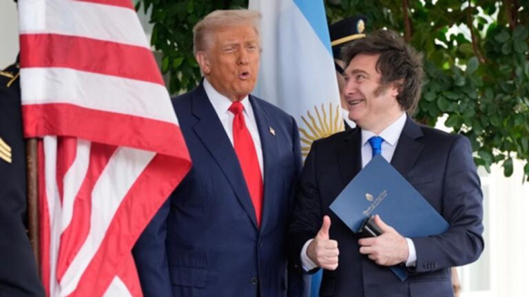 Javier Milei: «Mientras yo sea presidente, tenemos el apoyo de Donald Trump»
