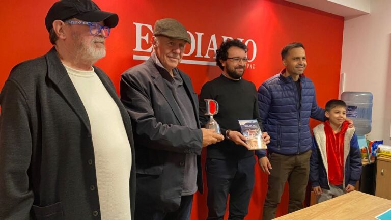 El escritor italiano Marino Magliani fue homenajeado por El Diario de Carlos Paz