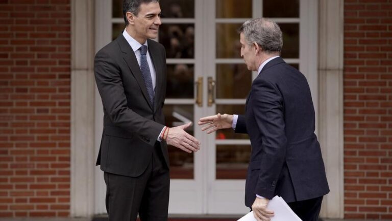 Sánchez y Feijóo cumplen un año de incomunicación permanente pese a la coyuntura internacional