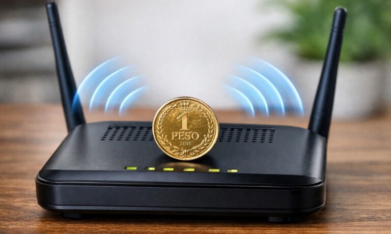 Por qué hay que poner una moneda arriba del router de WiFi: el truco viral que pocos entienden