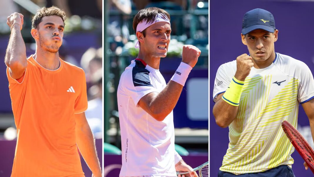 Cancha de tenis de la Caja Mágica durante el Masters 1000 de Madrid