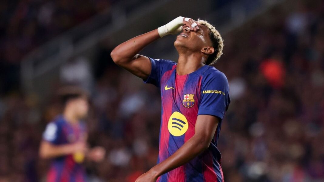 Lamine Yamal lesionado atendido por el cuerpo médico del Barcelona