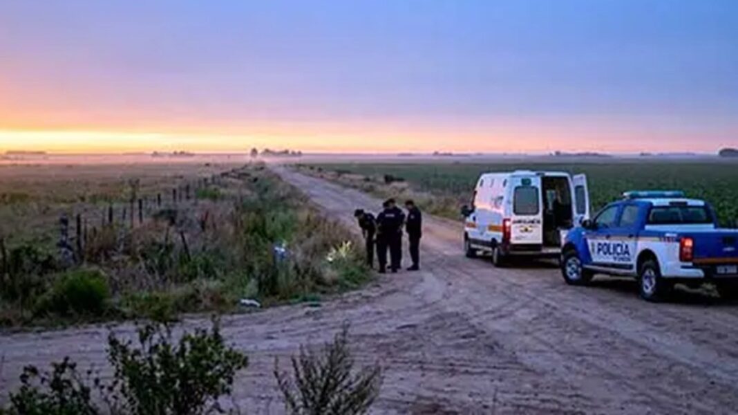 Camino rural en San Antonio de Litín, Córdoba, donde fue hallado el cuerpo de una mujer