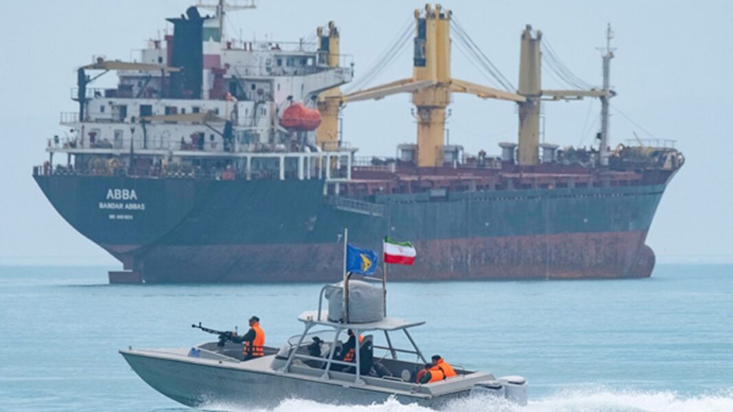 Mapa de Medio Oriente destacando Irán, Líbano y el estrecho de Ormuz