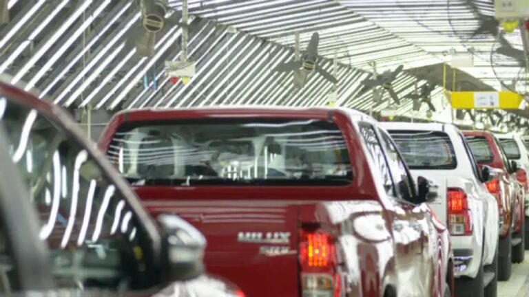 Gráfico comparativo de ventas de las principales pickups en Argentina durante marzo de 2026