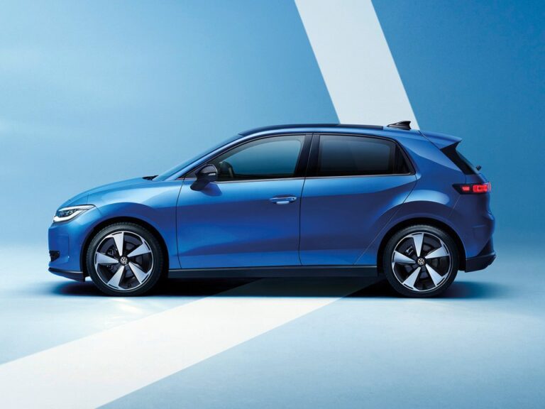 Volkswagen ID. Polo eléctrico en vista lateral frontal