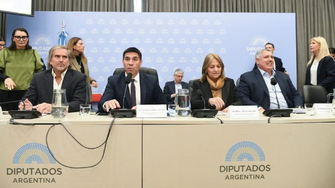 Sesión en la Cámara de Diputados con legisladores debatiendo el régimen de Zonas Frías